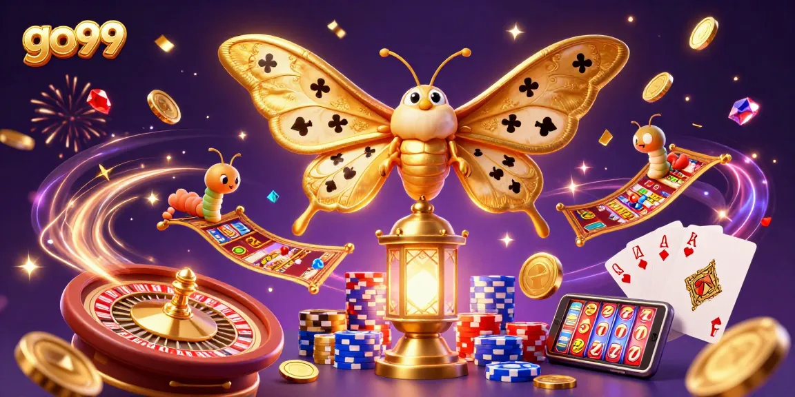 Engage in thrilling casino fun with go99, showcasing a dynamic illustration of winning elements.