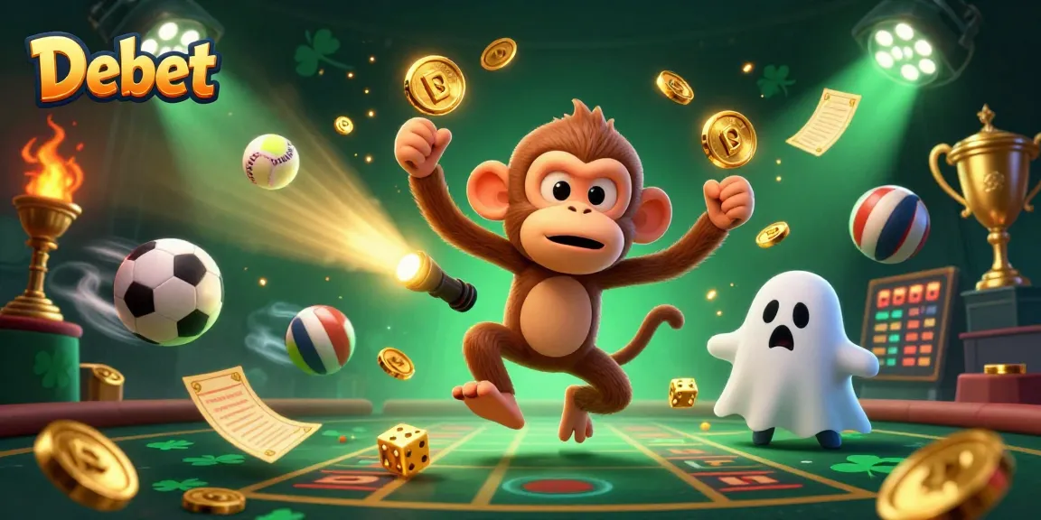 Engage with Debet's thrilling atmosphere filled with golden opportunities and dynamic betting action.