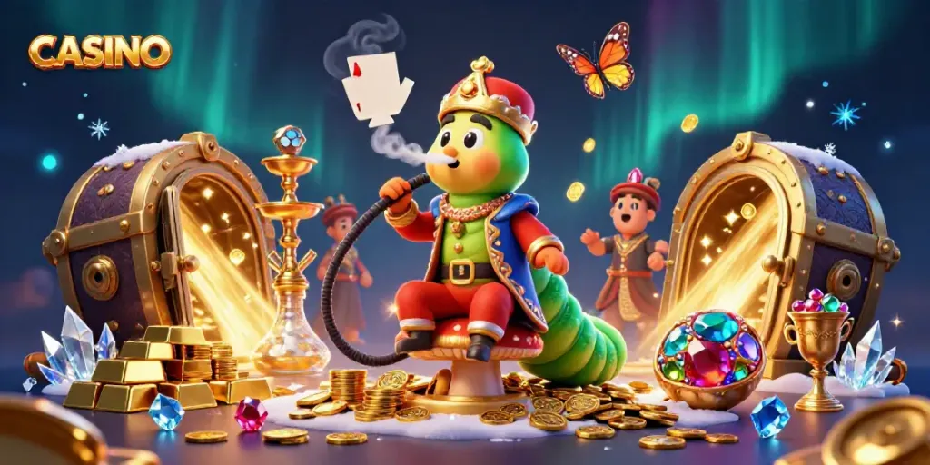Immerse in the vibrant world of CASINO games with this captivating 3D illustration showcasing rich themes and gaming elements.