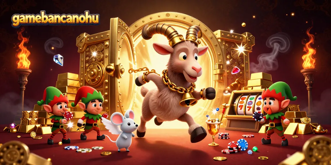 Win big at gamebancanohu with a lively holiday-themed casino scene filled with treasures.