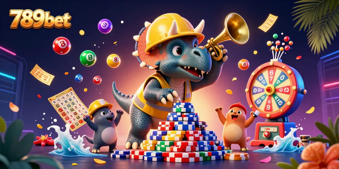 Engage with 789bet's dynamic gaming scene featuring thrilling lottery and celebration elements.