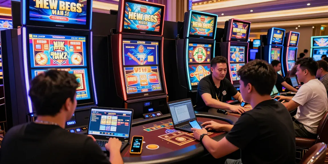 Dewavegas online casino players enjoying diverse games in an exciting virtual environment.