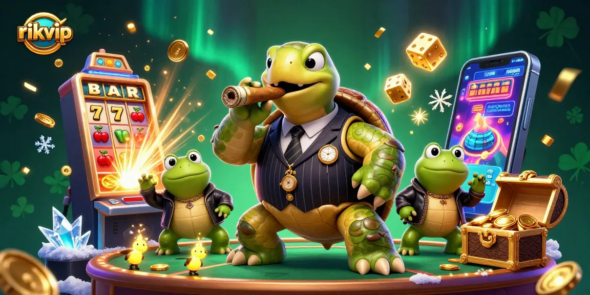 Experience excitement with rikvip in a lively casino scene filled with colorful game elements.