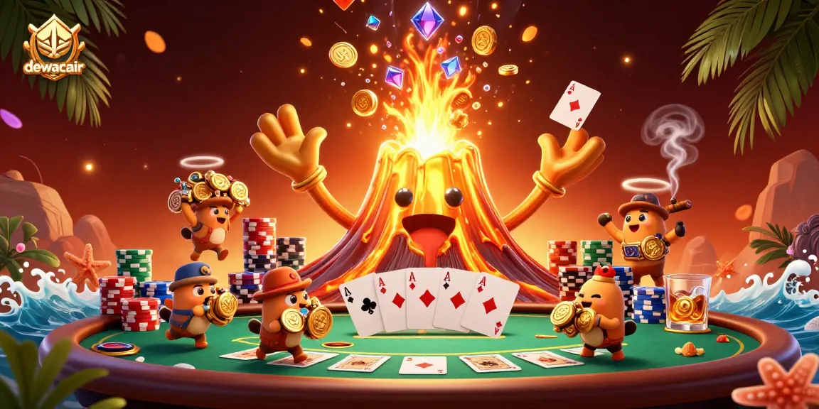 Experience winning thrills at dewacair's casino scene with explosive treasures and vibrant gameplay.