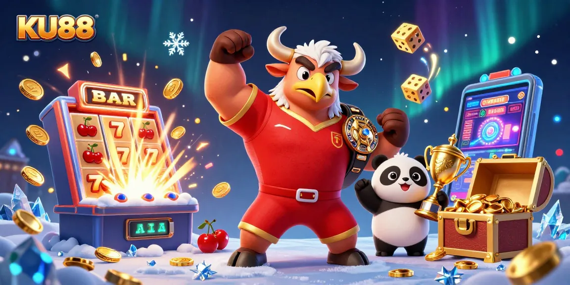 Experience thrilling wins with KU88 at a vibrant casino scene showcasing excitement and jackpots.