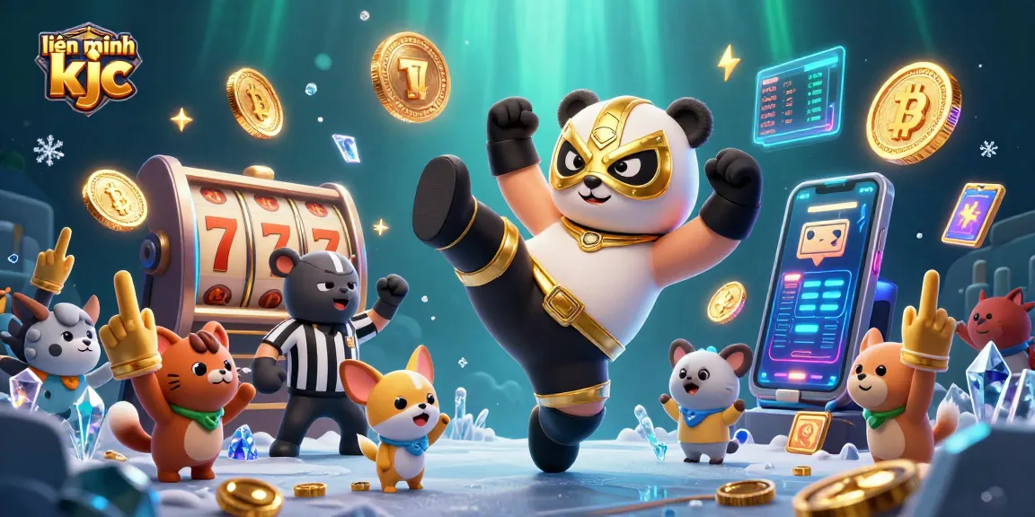 Engage with the vibrant environment at liên minh kjc featuring fun casino elements, dynamic characters, and bright graphics.